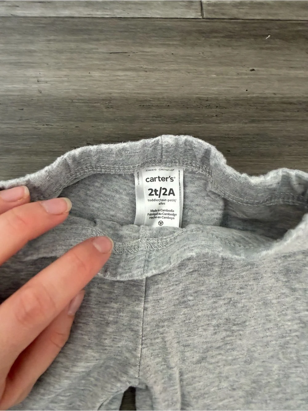 Carter's Light Gray Stretch Leggings